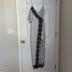 Keepsake “Stop Me” lace trim maxi dress